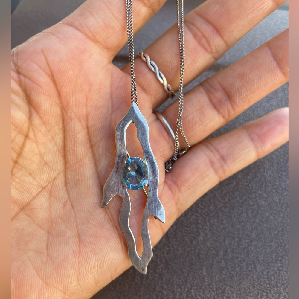 *Rare* Designer Signed Solid 925 Sterling Silver … - image 2